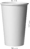 Capac pahar carton 12oz, 100 buc/set