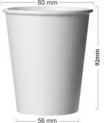 Capac pahar carton 8oz, 100 buc/set