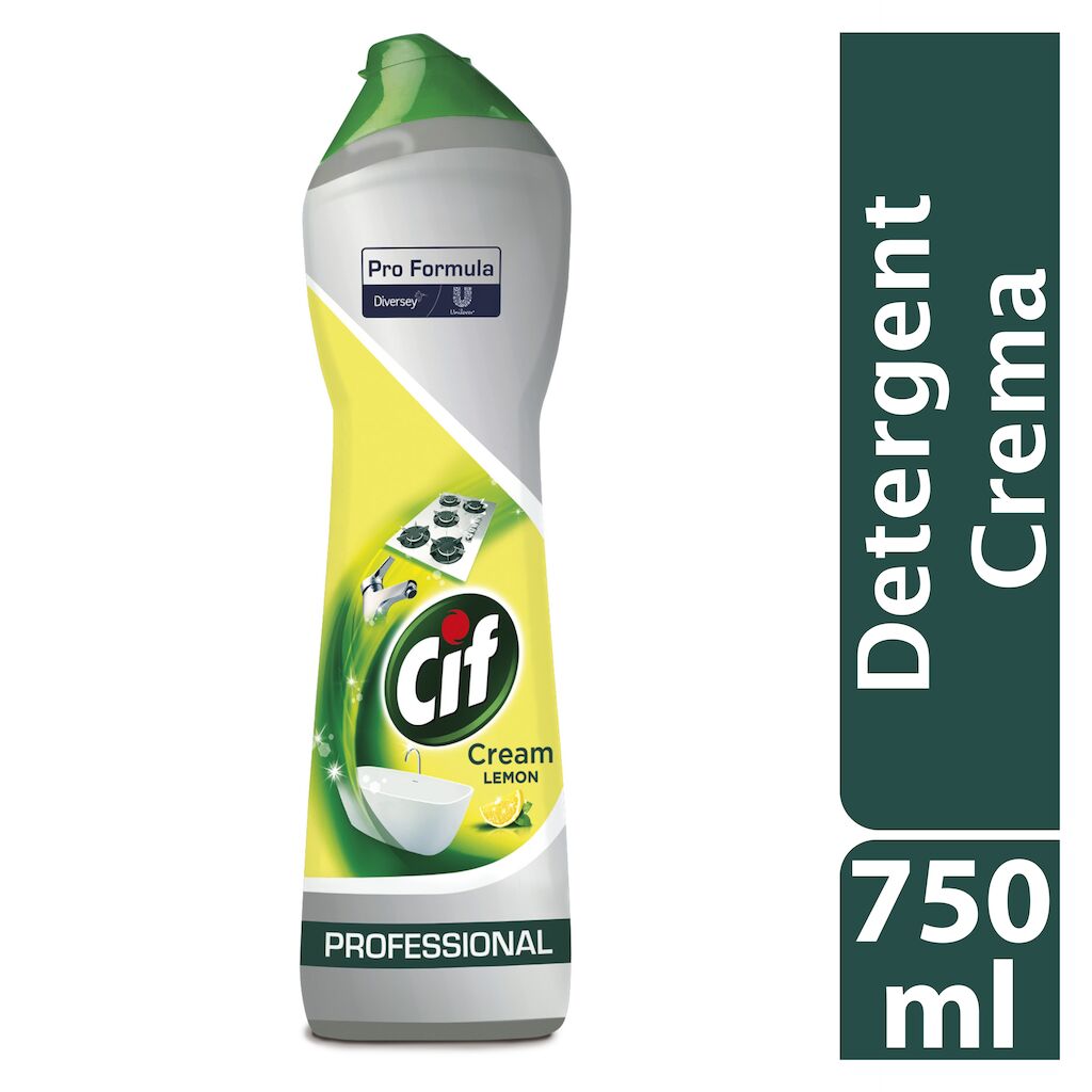 Cif Professional Cremă de Curățat Non-Abrazivă Lemon 6x0,75L