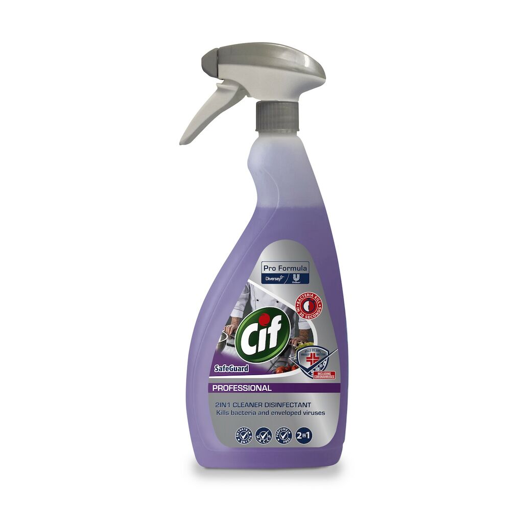 Cif Professional Detergent Dezinfectant Lichid 2 în 1 (AVIZAT Sanitar) 6x0.75L