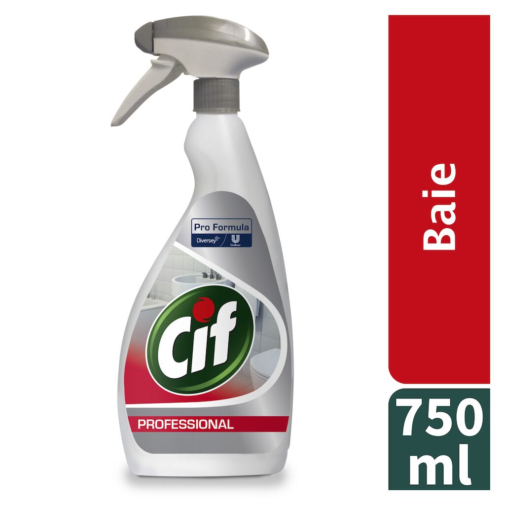 Cif Professional Detergent pentru Baie 2 în 1 6x0,75L