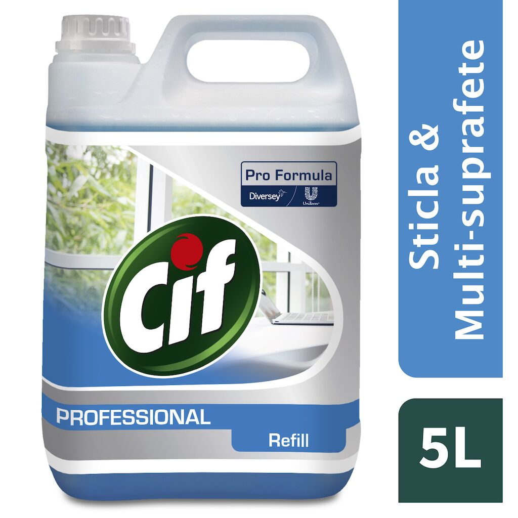 Cif Professional Sticlă & Multi-Suprafețe 2x5L — Geamuri și suprafețe