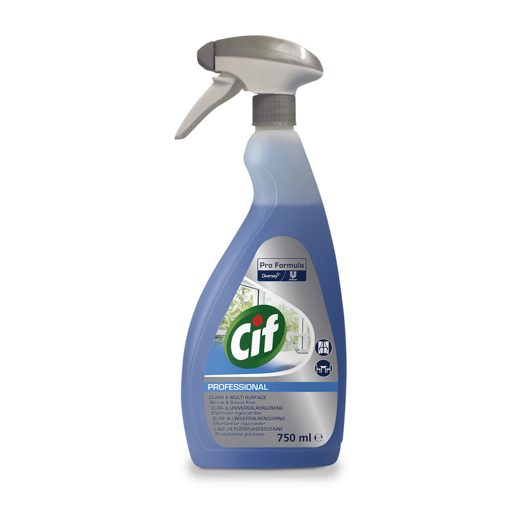 Cif Professional Sticlă & Multi-Suprafețe 6x0,75L — Geamuri și suprafețe