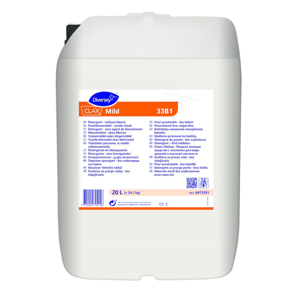 Clax Mild 20L — Detergent enzimatic fără înălbitor