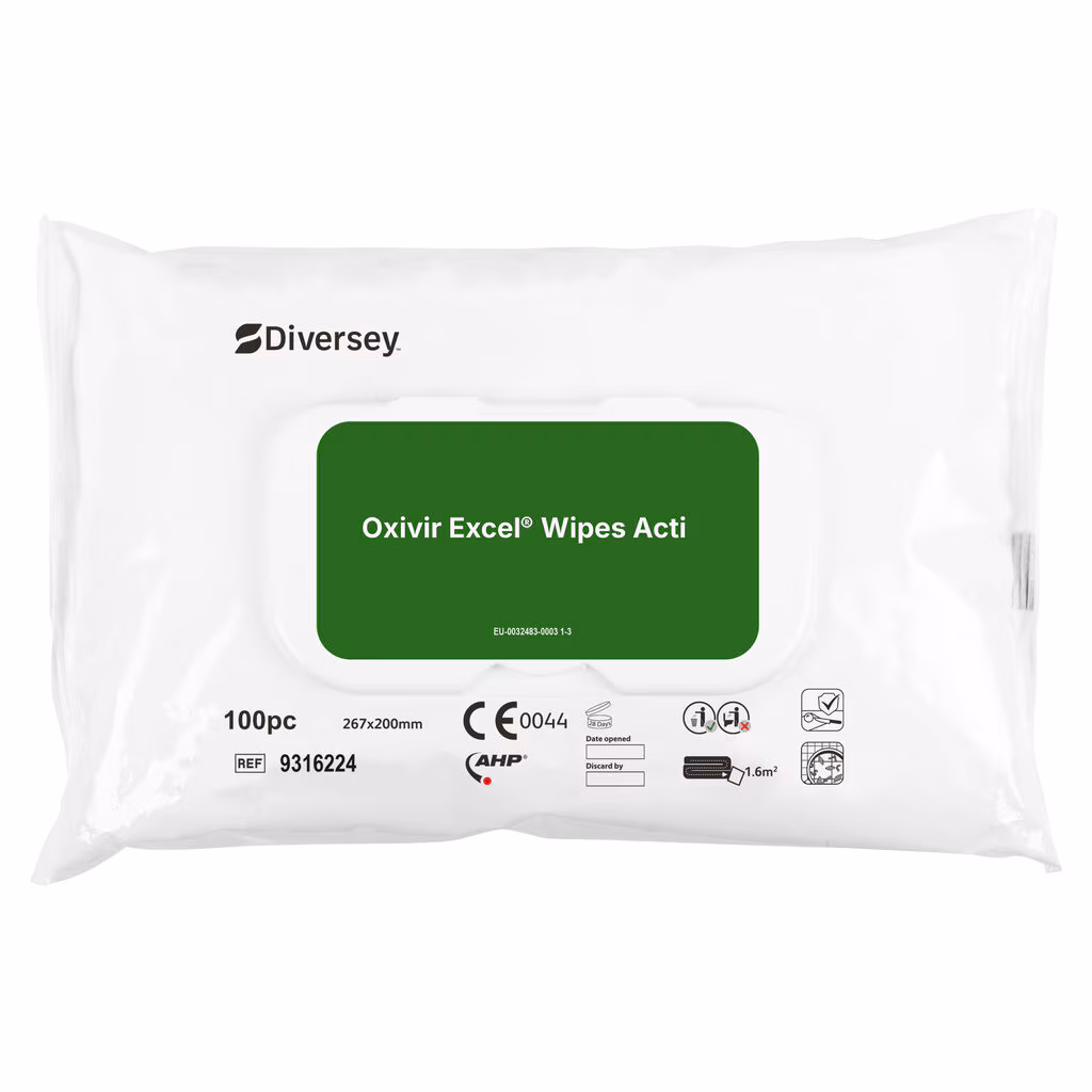 Oxivir Excel Wipe Acti 100 buc — Șervețele dezinfectante