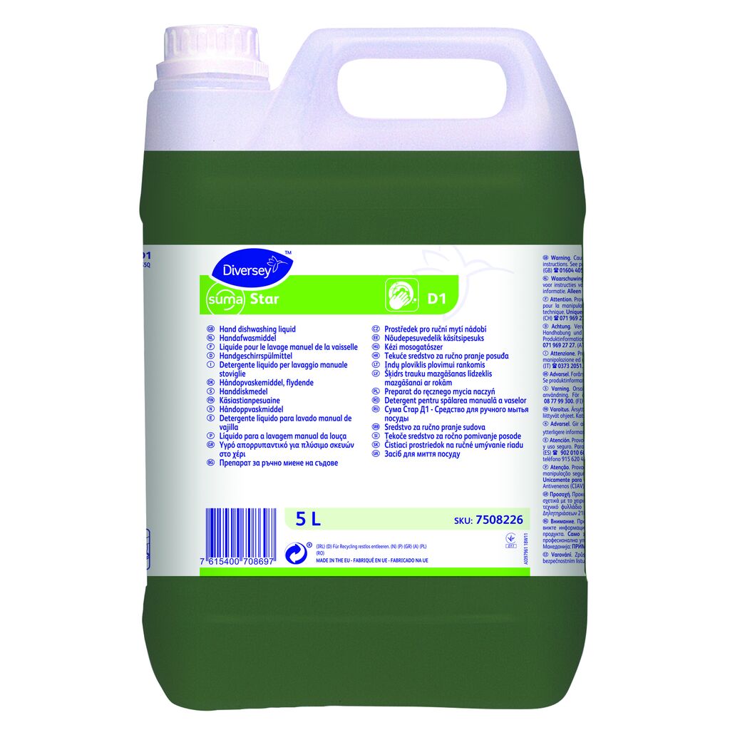 Suma Star D1 5L — Detergent manual vase